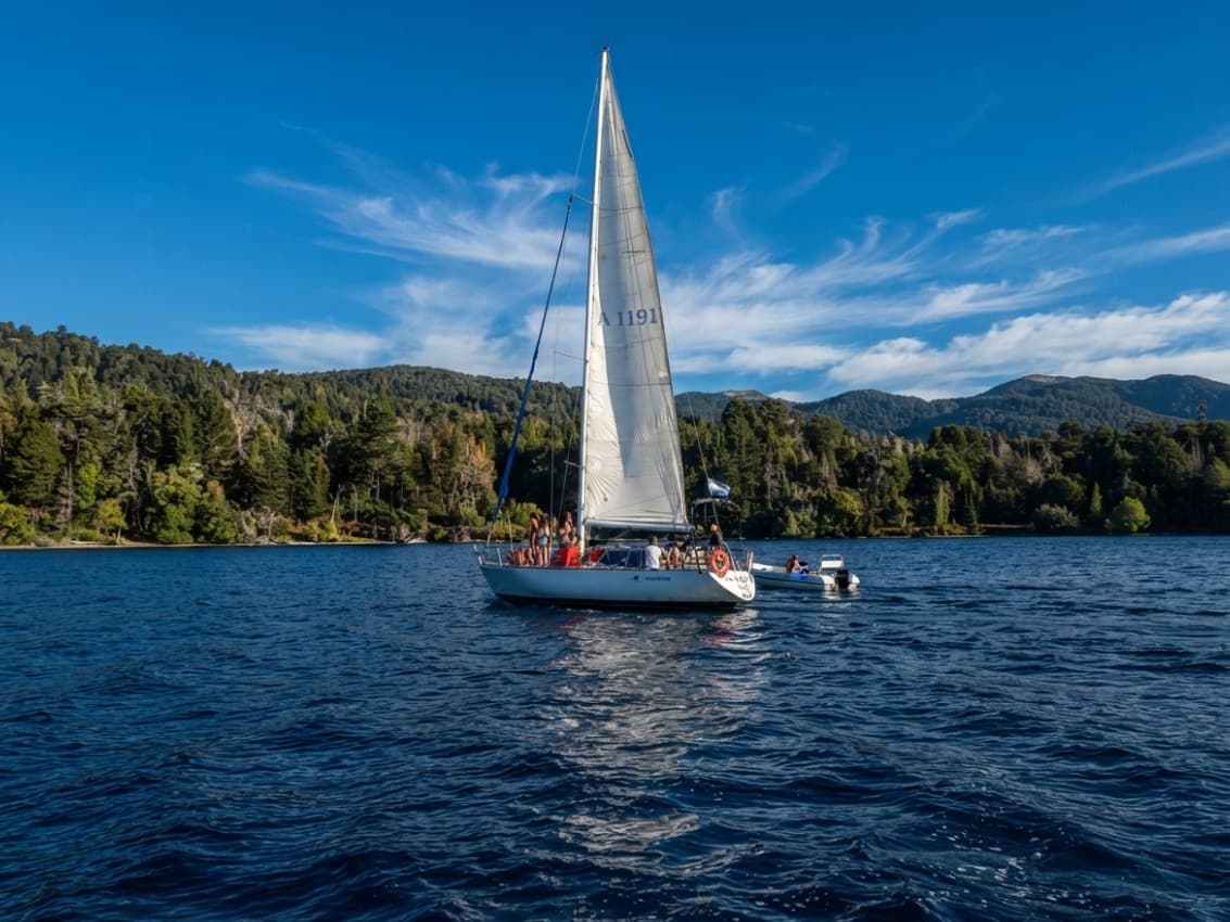 Velero por el Lago Nahuel Huapi